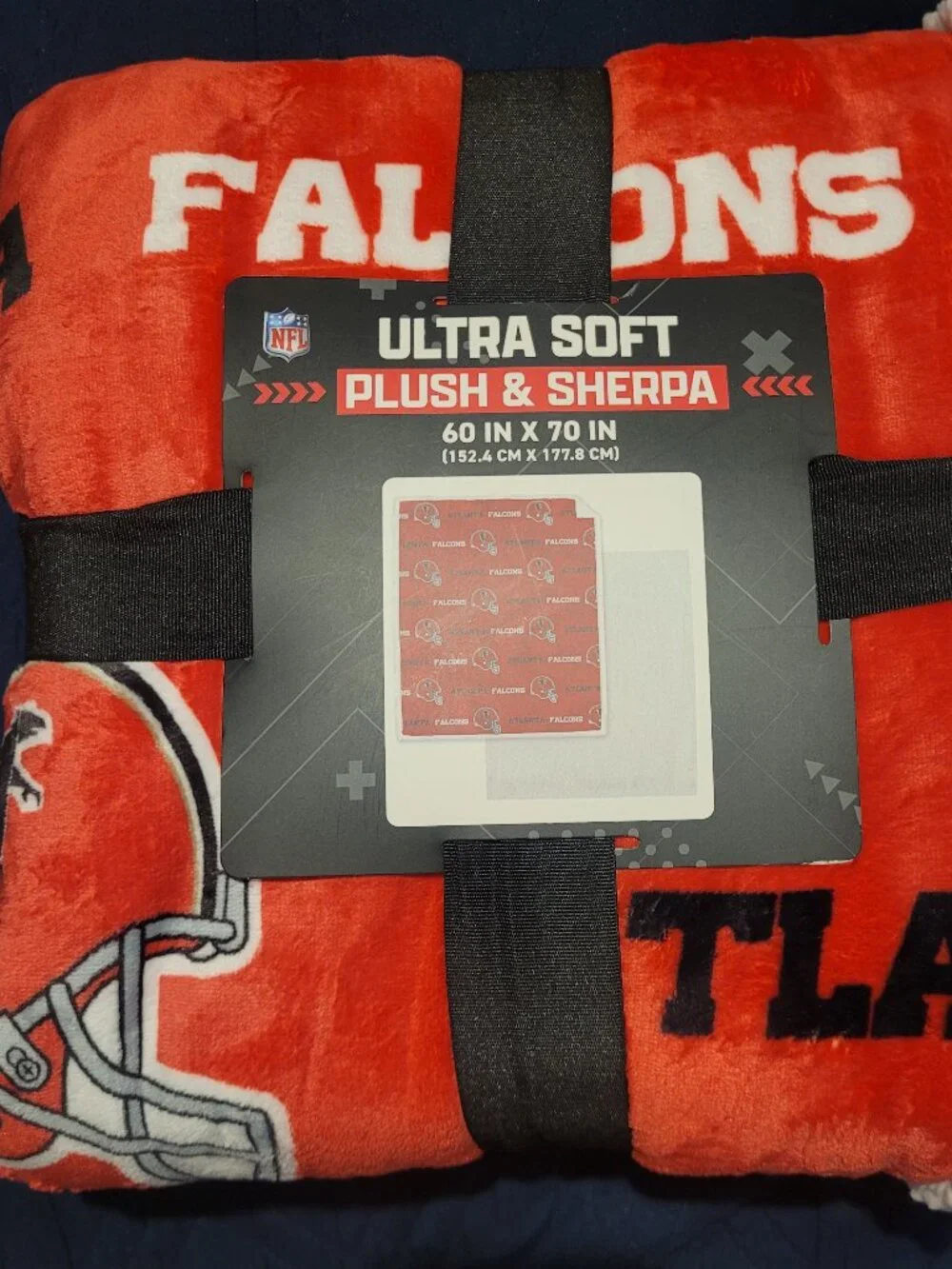 NFL Atlanta Falcons Ultra Soft Plush Sherpa Blanket Officially Licensed Football